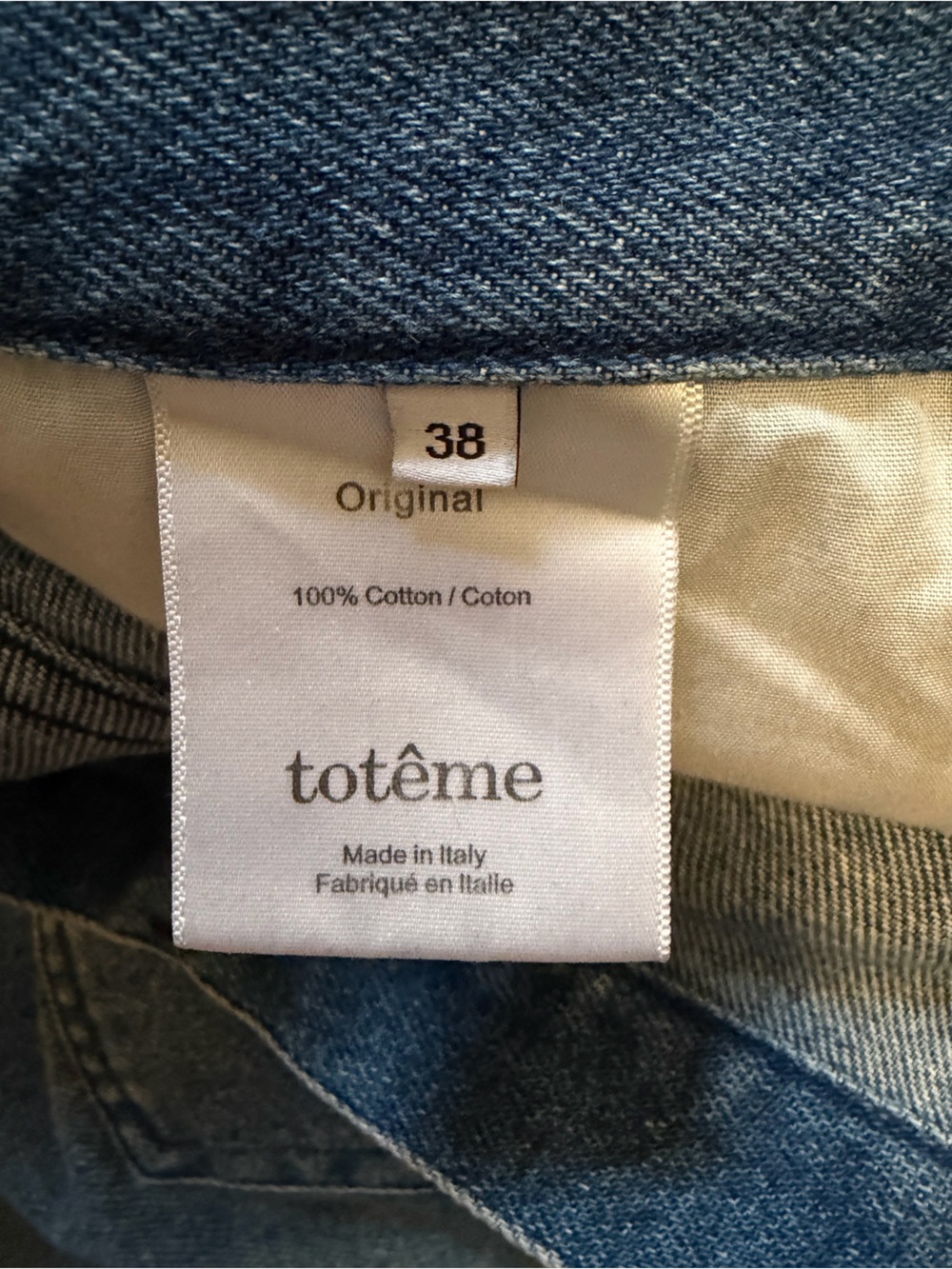 Toteme Original Blue Denim Jeans sz EU/FR 38 ( M )